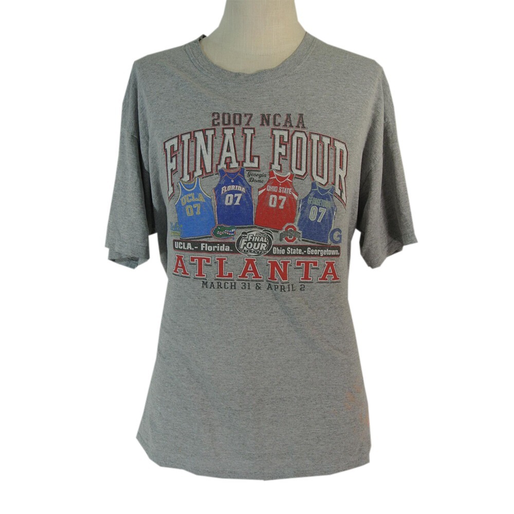 Step Ahead Shirt Mens XL Gray 2007 NCAA Final Four Atlanta Gators Buckeyes UCLA